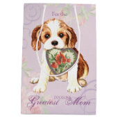 Cavalier Heart mama Medium Cadeauzakje (Achterkant)