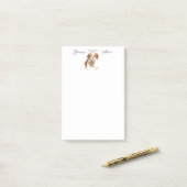 Cavalier Heart mama Post-it® Notes (Op bureau)
