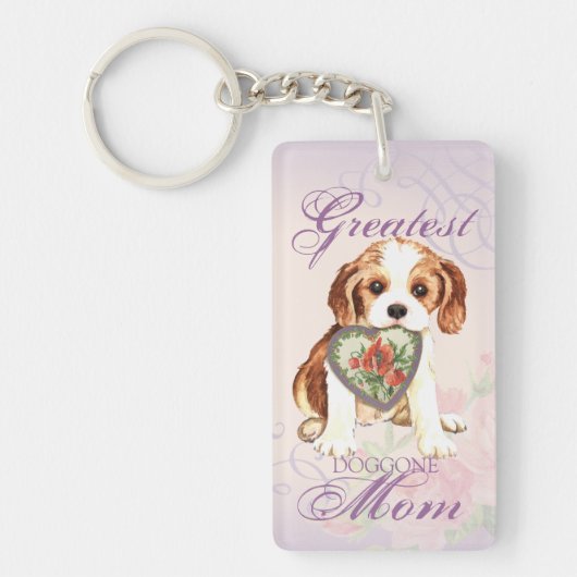 Cavalier Heart mama Sleutelhanger (Voorkant)