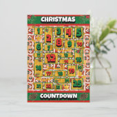 Cavalier-hond Countdown Kerstmis Adventkalender Feestdagenkaart (Staand voorkant)