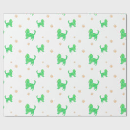 Cavalier Inpakpapier – Minimaal Groen Cadeau