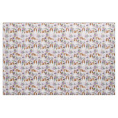 cavalier kc spaniel dog lavender florals stof (Fat Quarter)