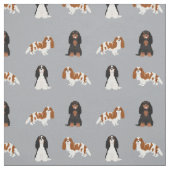 cavalier kc spaniel dogs grijs stof (Swatch)