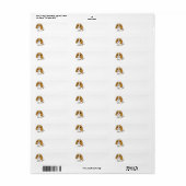 cavalier kcs blenheim cartoon etiket (Full Sheet)
