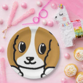 cavalier kcs naar blenheim papieren bordje (Feest)