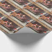 Cavalier kerstcadeautje cadeaupapier (Hoek)