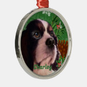 Cavalier-kerstdecor-Ornament Metalen Ornament (Rechts)