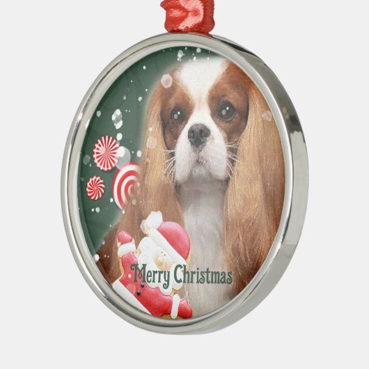 Cavalier kerstornament Metal Ornament (Links)