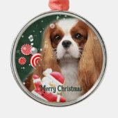 Cavalier kerstornament Metal Ornament (Voorkant)