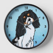 Cavalier King Charles Acrylic Wall klok (Voorkant)
