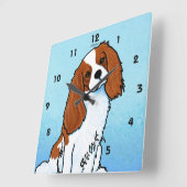 Cavalier King Charles Acrylic Wall klok (Hoek)