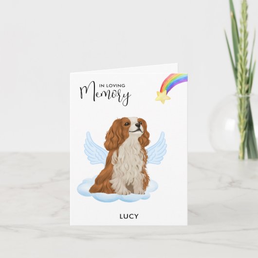 Cavalier King Charles Angel Dog Pet verliest sympa Kaart (Voorkant)