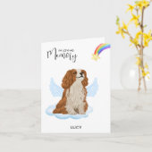 Cavalier King Charles Angel Dog Pet verliest sympa Kaart (Gele Bloem)