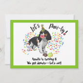 Cavalier King Charles Birthday Party Invitation (Voorkant)
