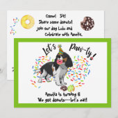 Cavalier King Charles Birthday Party Invitation (Voorkant / Achterkant)
