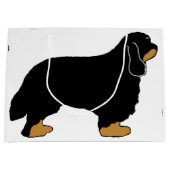 Cavalier King Charles black en tan silo Groot Cadeauzakje (Voorkant)