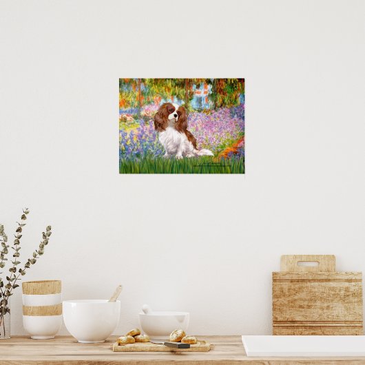 Cavalier King Charles (Blenheim) - Tuin Poster (Keuken)