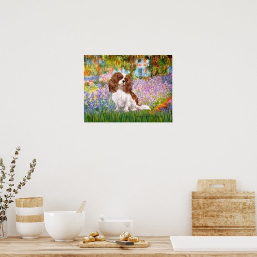 Cavalier King Charles (Blenheim) - Tuin Poster (Keuken)