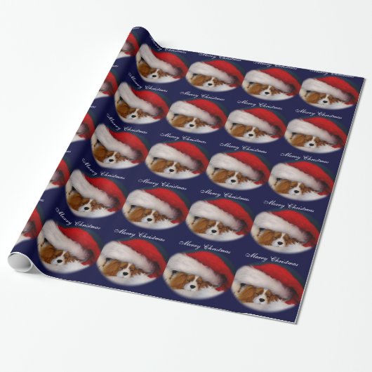 Cavalier King Charles Blenheim wrappingpapier Cadeaupapier (Uitgerold)