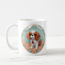 Cavalier King Charles Bloemen Papier Snijkunst