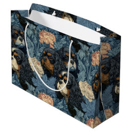Cavalier King Charles Bloemendesign Blauw Groot Cadeauzakje