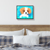 Cavalier King Charles Canvas Print (Insitu (Slaapkamer))
