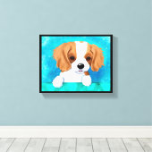Cavalier King Charles Canvas Print (Insitu (Houten vloer))