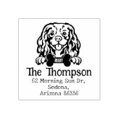 Cavalier King Charles Dog, Aangepast adres, Rubberstempel (Afrduk)