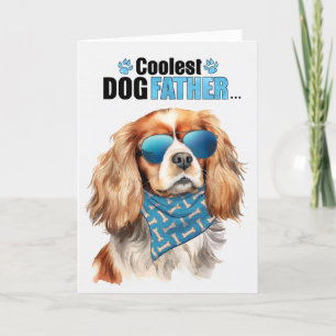 Cavalier King Charles Dog Koudste Vaderdag papa Feestdagen Kaart