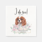 Cavalier King Charles Dog Wedding Cocktail Napkins Servet (Voorkant)