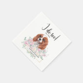 Cavalier King Charles Dog Wedding Cocktail Napkins Servet (Hoek)