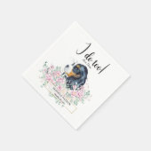 Cavalier King Charles Dog Wedding Cocktail Napkins Servet (Hoek)