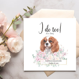 Cavalier King Charles Dog Wedding Cocktail Napkins Servet