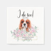 Cavalier King Charles Dog Wedding Cocktail Napkins Servet (Voorkant)