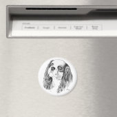 Cavalier King Charles Drawing Magneet (Insitu (Vaatwasser))