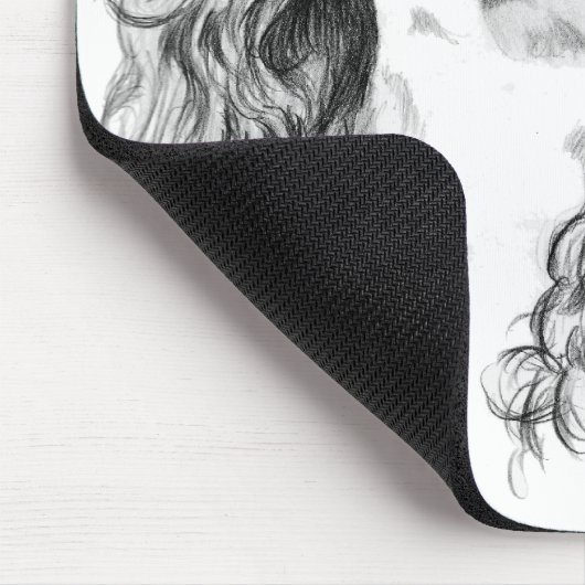 Cavalier King Charles Drawing Muismat (Hoek)