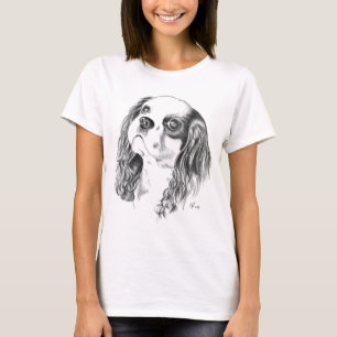 Cavalier King Charles Drawing T-shirt