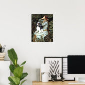 Cavalier King Charles (driekleurig) - Ophelia Zitt Poster (Thuiskantoor)