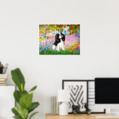 Cavalier King Charles (driekleurig) - Tuin Poster (Thuiskantoor)