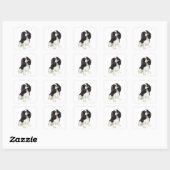 Cavalier King Charles - Driekleurig Vierkante Sticker (Vel)