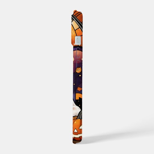 Cavalier King Charles Glas in lood Halloween Herfs iPhone 15 Case (Linkerkant)