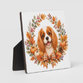 Cavalier King Charles Herfst Fotoplaat (Voorkant)