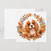 Cavalier King Charles Herfst Notitiekaartje (Voorkant / Achterkant)