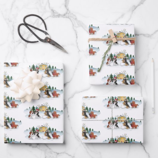Cavalier King Charles Holiday Wrapping Paper (Voorkant)