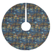 Cavalier King Charles Kerst Feestelijke reis Kerstboom Rok (Voorkant)