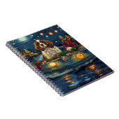 Cavalier King Charles Kerst Feestelijke reis Notitieboek (Rechterzijde)