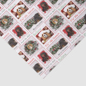 Cavalier King Charles Kerstmis Tissuepapier (Detail)