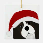 Cavalier King charles kerstversiering Keramisch Ornament (Achterkant)