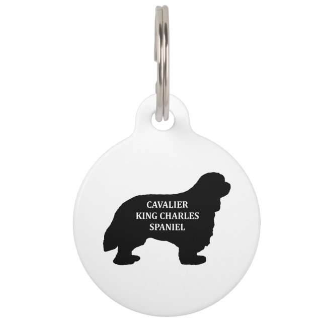 Cavalier King Charles noem silo Huisdierpenning (Voorkant)