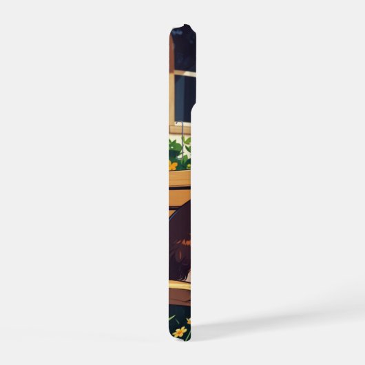 Cavalier King Charles op een bankje iPhone 15 Case (Rechterkant)